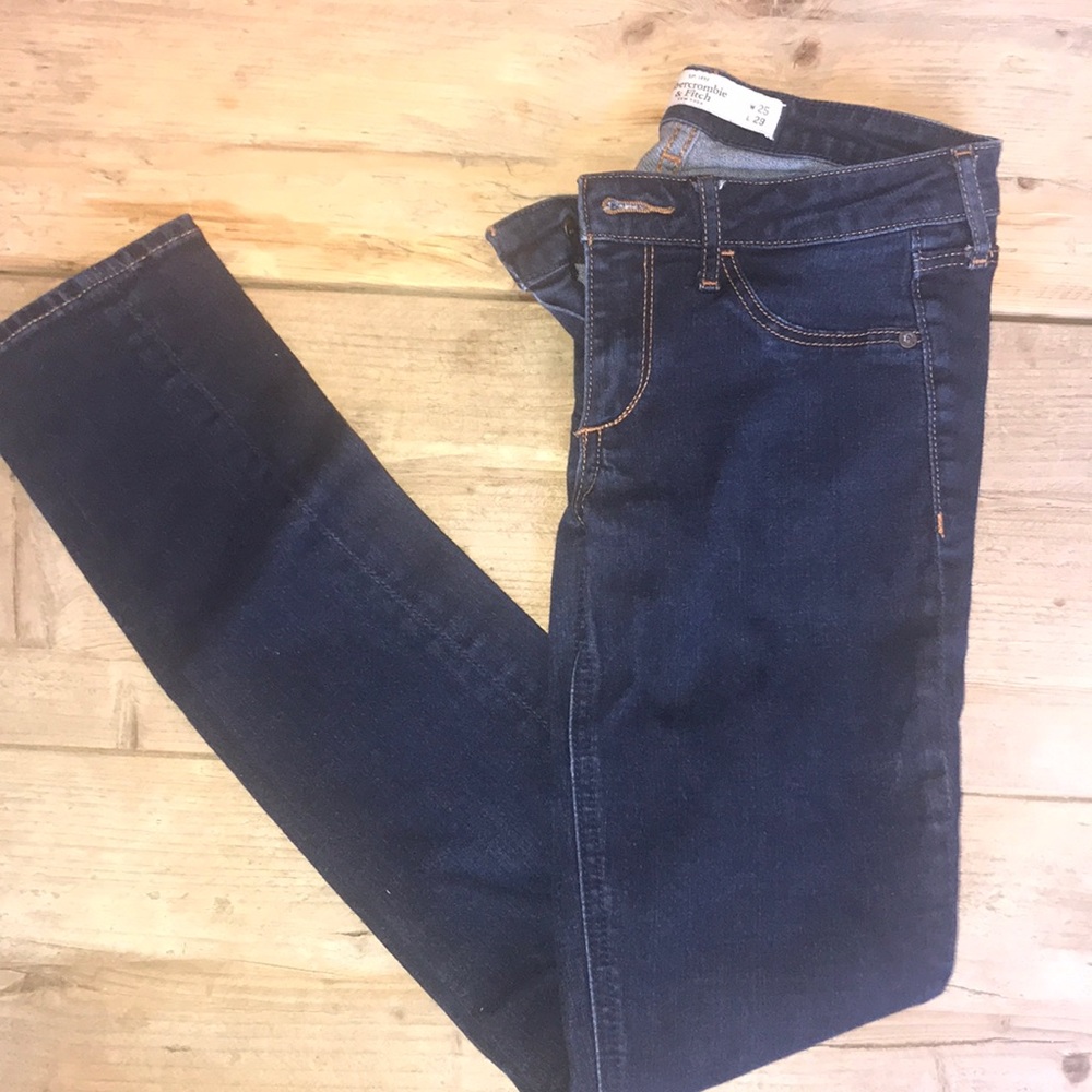 Abercrombie jegging size 0 dark blue